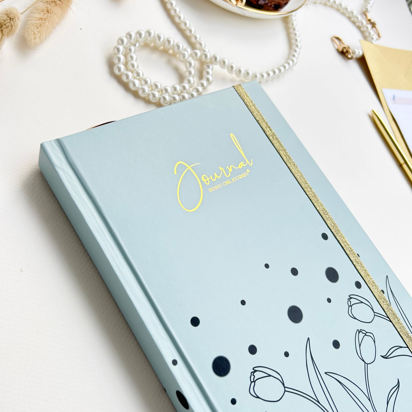 Journal de Puntos Pistachio Tulipanes