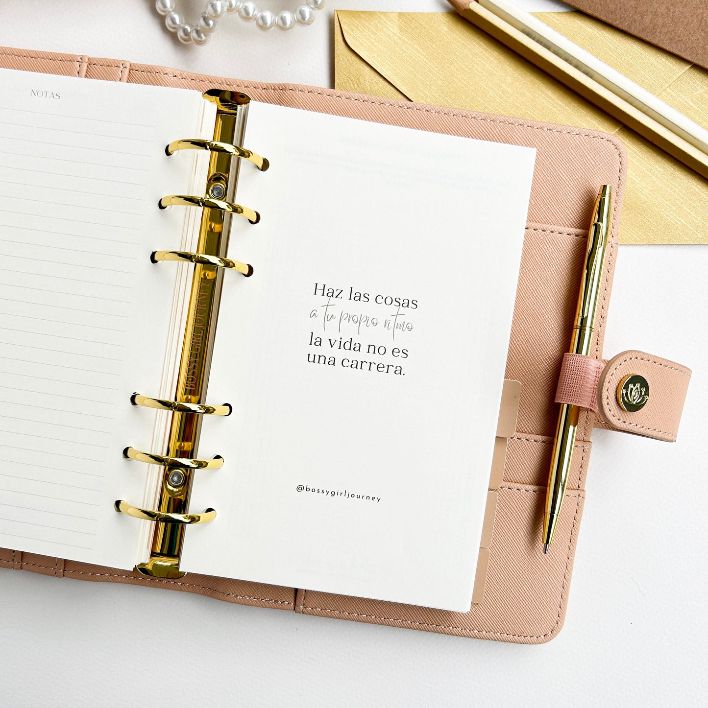 Planner A6 Beige