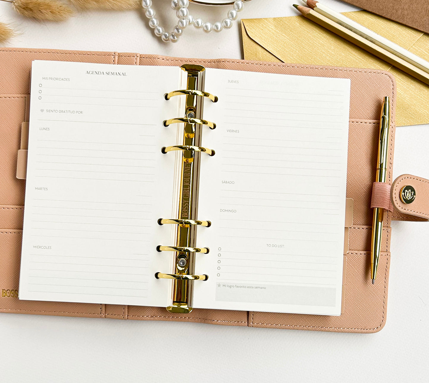 Planner A6 Beige