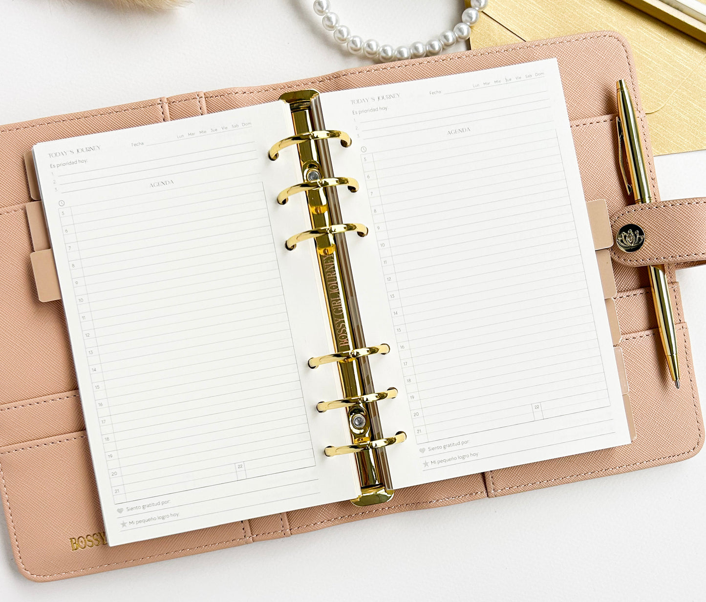Planner A6 Beige