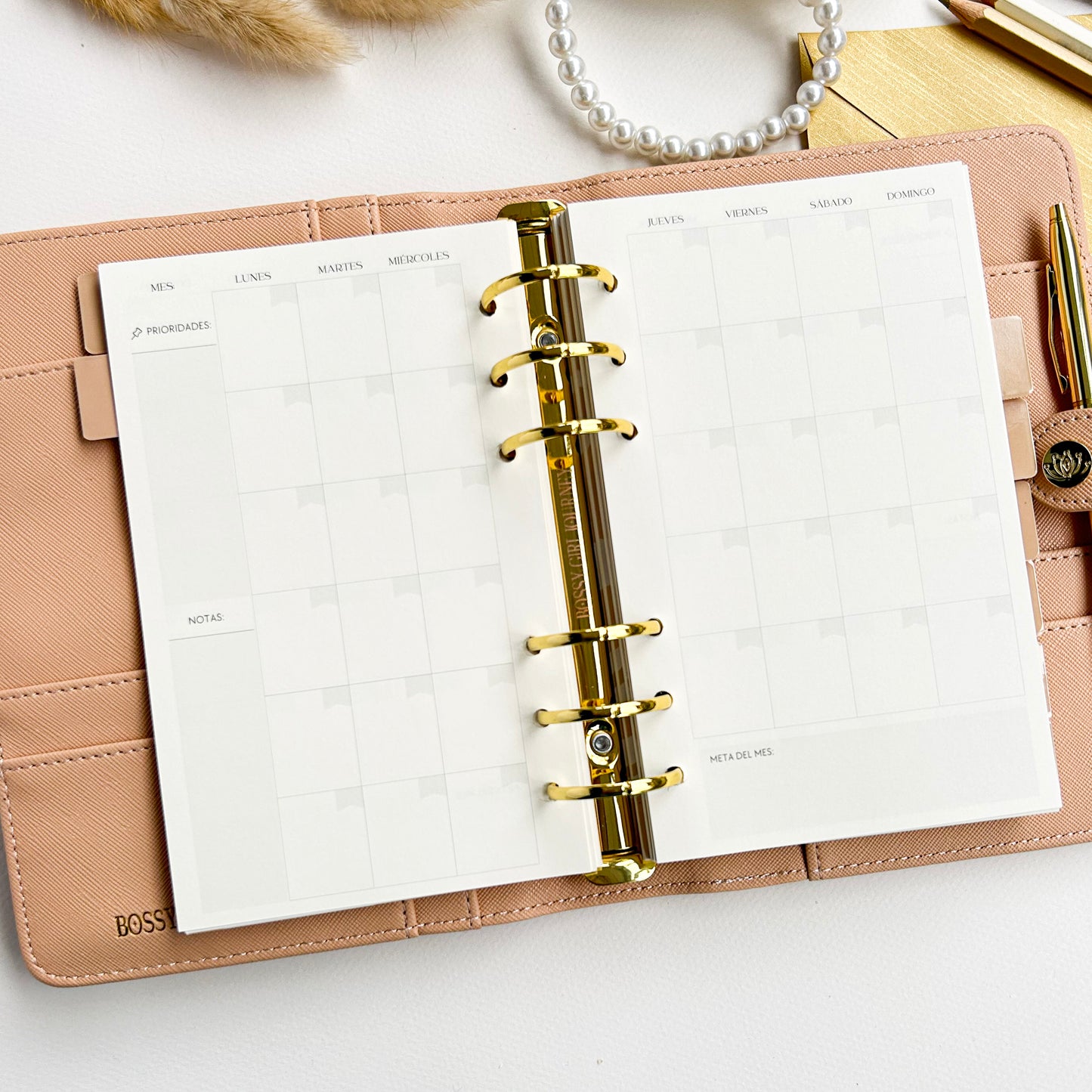 Planner A6 Beige