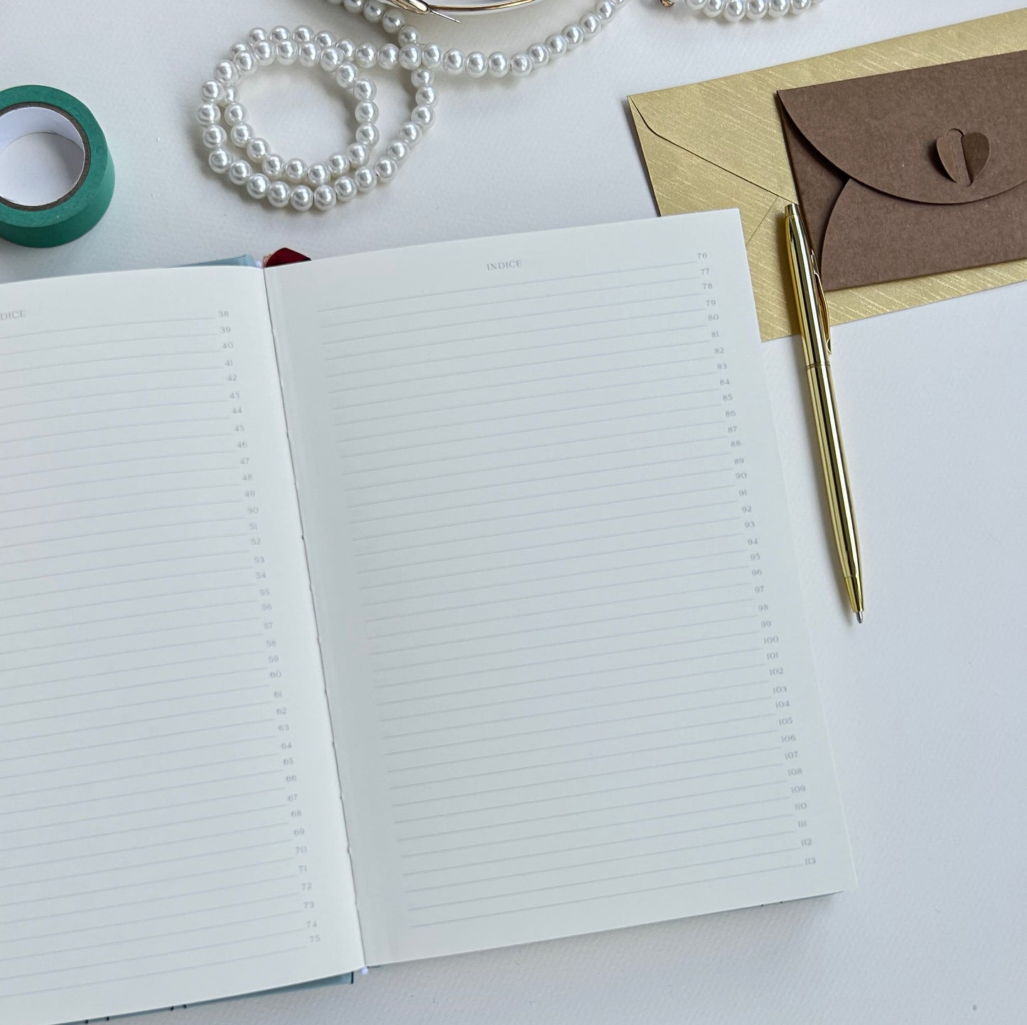 Journal de Puntos Pistachio Tulipanes