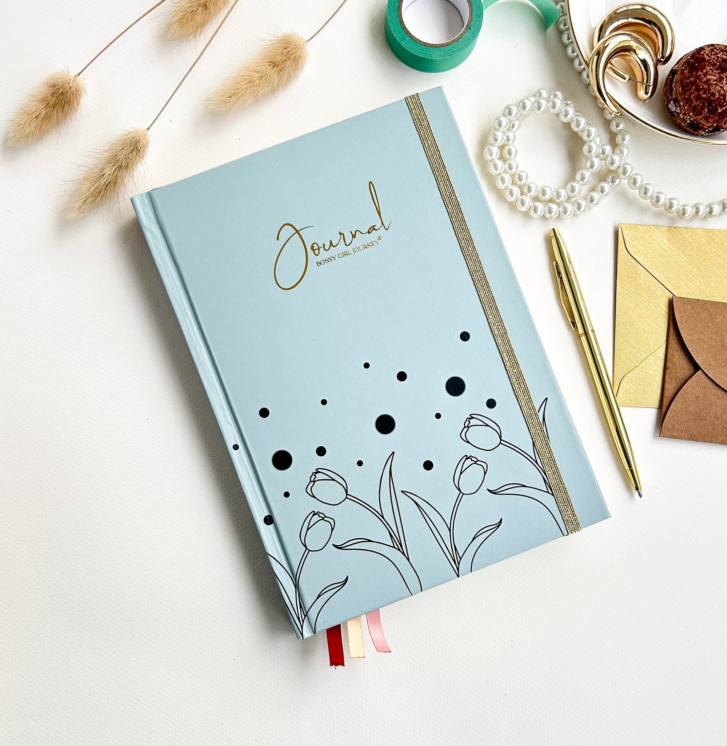 Journal de Puntos Pistachio Tulipanes