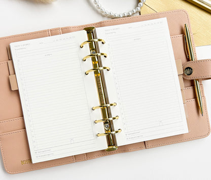 Planner A6 Beige