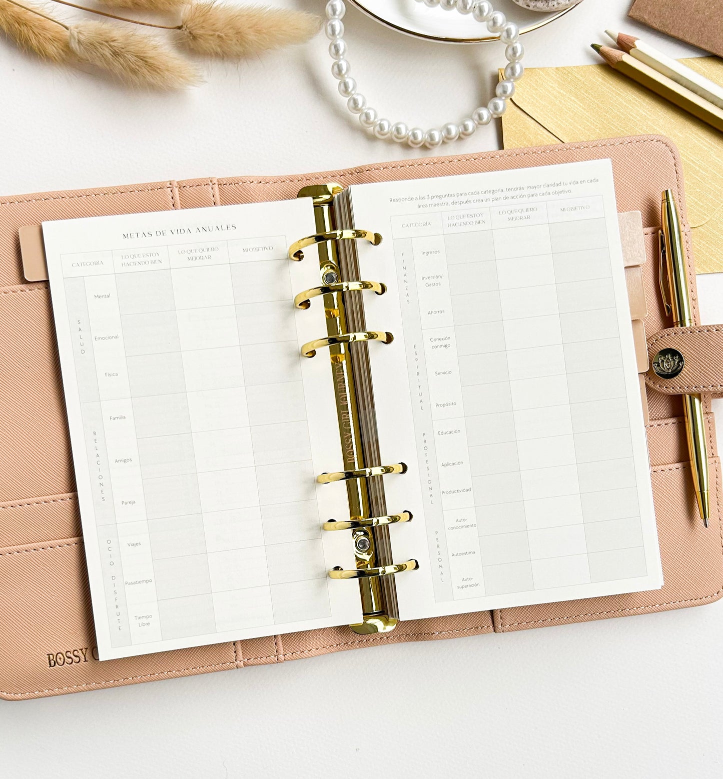 Planner A6 Beige