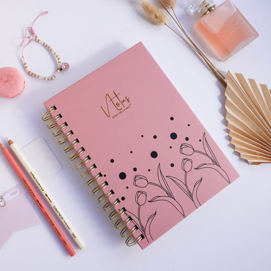 Cuaderno de puntos A5 Rose Tulipán